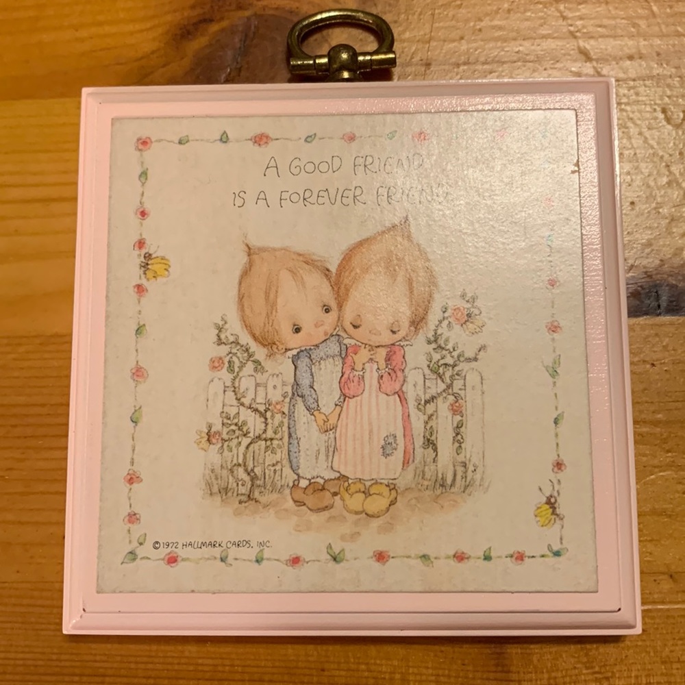 Vintage Hallmark, Precious Moments Friendship Plaque, EUC